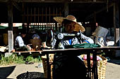 Inle Lake Myanmar. The market of the village of Nampan on the eastern lakeshore. 